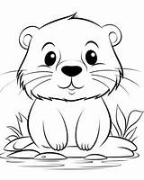 Beaver Coloring Pages sketch template