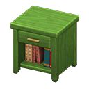 Wooden end table - Green | Animal Crossing (ACNH) | Nookea