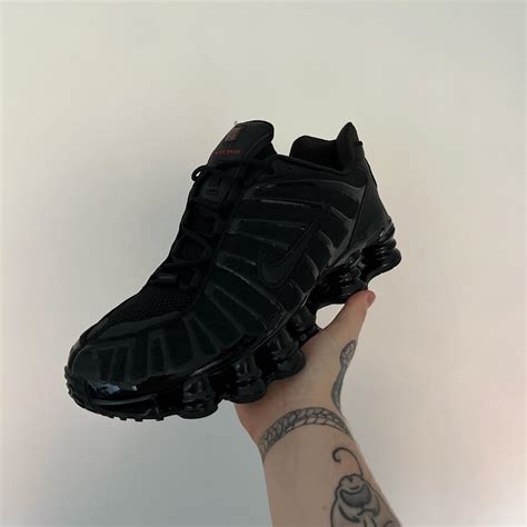 nike shox tl triple black uk 7 [SOLD] uk 7.5 uk... - Depop