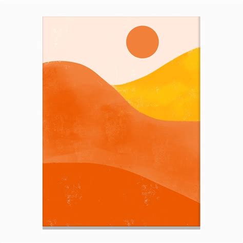 Boho Desert Sunset Art Print by Niamh Illustrates - Fy