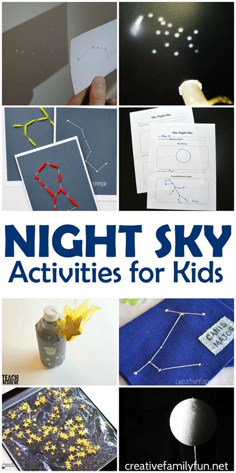 Fun Night Sky Activities for Kids | Space activities for kids, Science ...