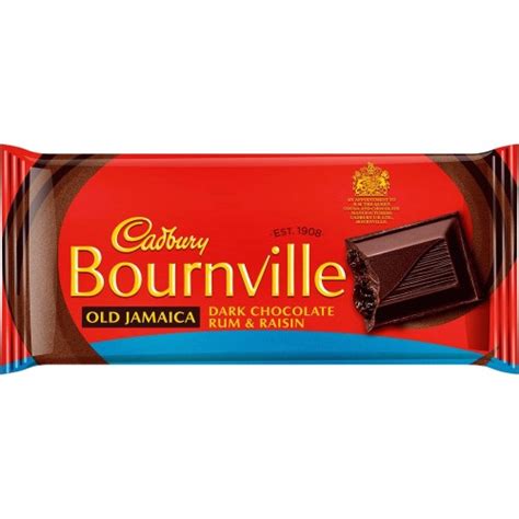 Cadbury Bournville Old Jamaica Dark Chocolate Rum & Raisin Bar (100g) - Compare Prices & Where ...