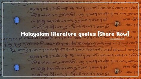 Malayalam literature quotes [Share Now] - JamQuotes