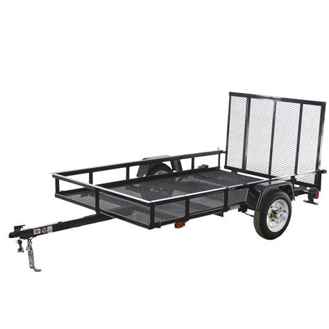 Shop Carry-On Trailer 5-ft x 8-ft Wire Mesh Utility Trailer with Gate at Lowes.com