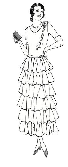 91 Clothing Dress Coloring For Adults Art Pages ideas | coloring book ...