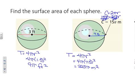 How To Find The Surface Area Of A Sphere : Plug in our values to solve. - Books Free PDF, ePub ...