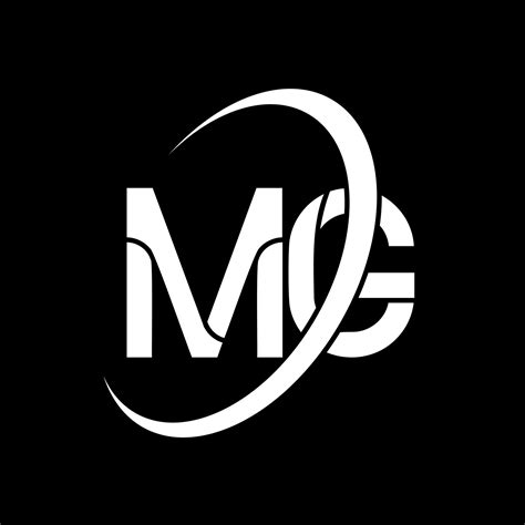 MG logo. M G design. White MG letter. MG letter logo design. Initial letter MG linked circle ...