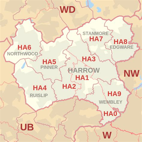 Harrow postcode information - list of postal codes | PostcodeArea.co.uk