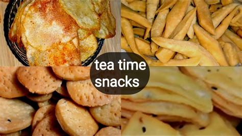 4 easy tea time snacks recipe || quick evening snacks recipes || light ...