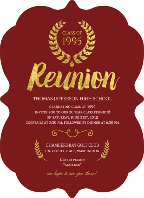 Reunion Invitation - 21+ Examples, Steps