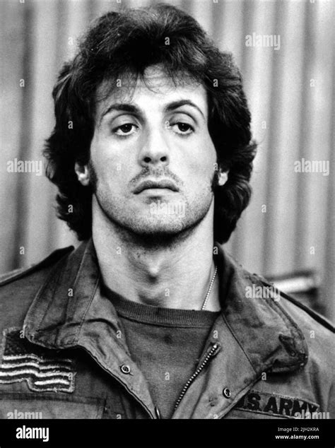 Sylvester stallone rambo 1982 Black and White Stock Photos & Images - Alamy