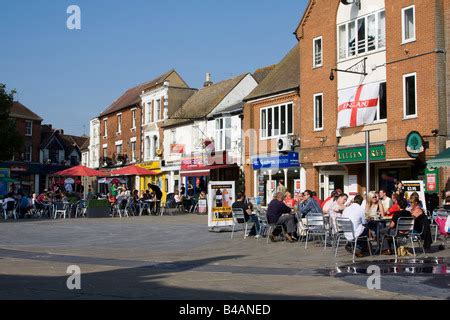 civic centre Aylesbury town centre high street Buckinghamshire England, United Kingdom Stock ...