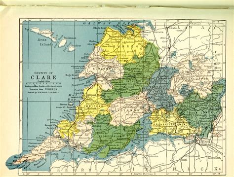 #map of County Clare, #Ireland | County clare, County clare ireland, Map