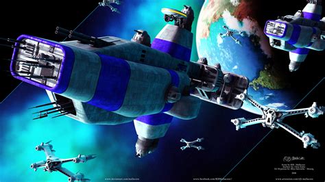 ArtStation - Babylon 5 - Earth Alliance Fleet