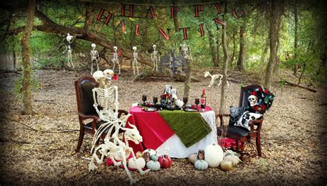 happy haunting haunted forest halloween party ideas | Halloween party ...