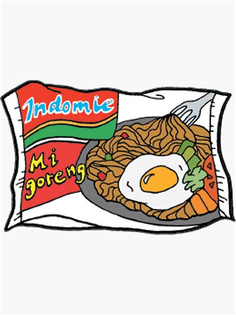 "Indomie Pack" Sticker for Sale by sproutworks | Cute laptop stickers ...