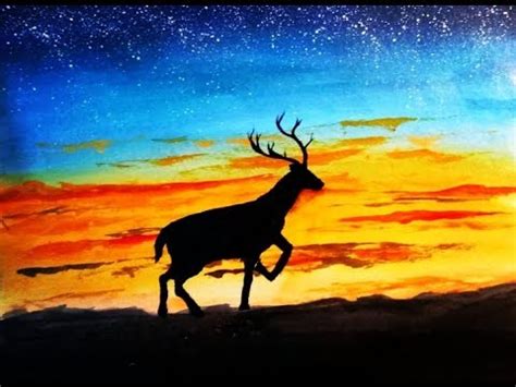 Acrylic Animal Painting of a DEER I Easy DEER painting tutorial for beginners Acrylic - YouTube