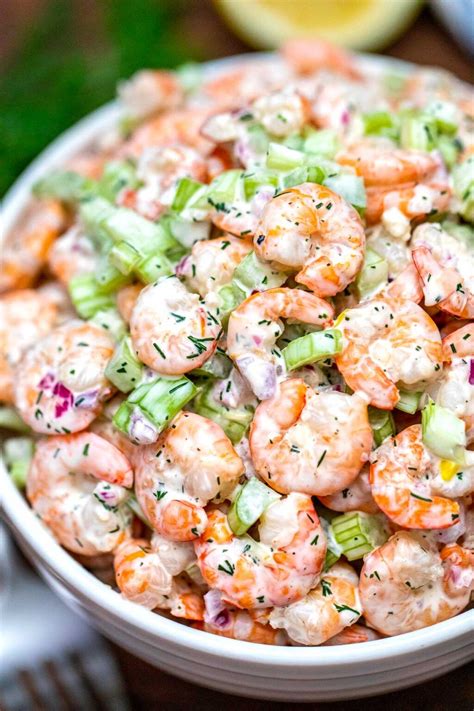 Crunchy and Creamy Shrimp Salad | Recipe in 2020 | Shrimp salad recipes, Salad recipes video ...