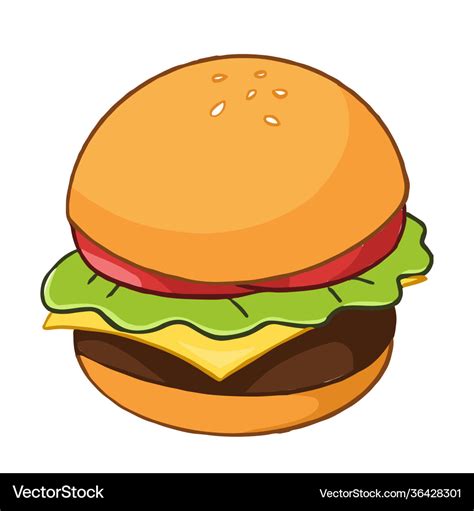 Hamburger Cartoon