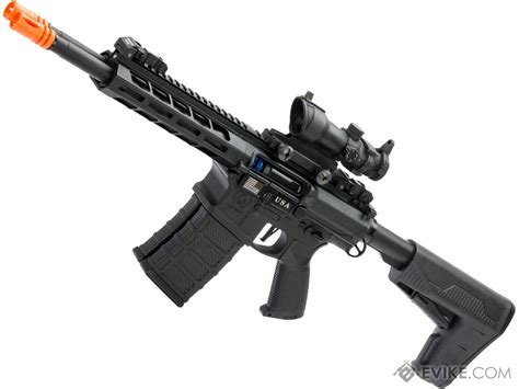 Classic Army DT-4 Double Barrel M4 Carbine Airsoft AEG Rifle (Color: Black), Airsoft Guns ...