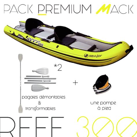 Pack Kayaking Inflatable Reef 300 Sevylor + 2 Paddles + Air Pump for sale from France