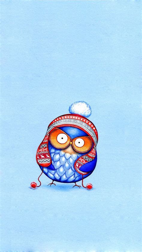 🔥 Free download Cute Cartoon Owl Art Wallpaper Free iPhone Wallpapers [640x1136] for your ...