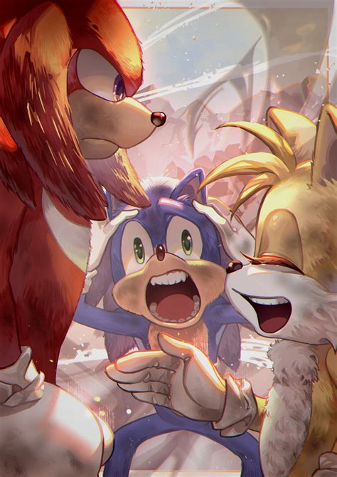 ArtStation - Sonic, Tails and Knuckles - Sonic The Hedgehog fanart (3 works)