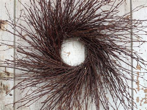 Natural Birch Twig Wreath 30 by NaturesLot on Etsy