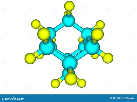 Adamantane Molecular Model Isolated on White Stock Illustration - Illustration of organic ...