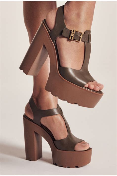 Sinead Leather Platform Sandal | Michael Kors | Leather platform ...