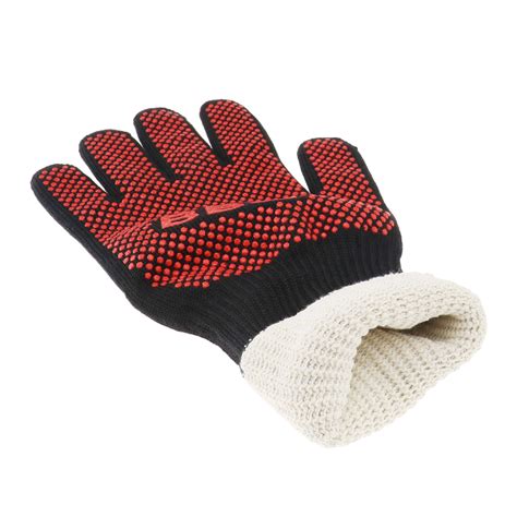 Gloves Heat Resistant Silicone Gloves Kitchen BBQ Oven Cooking Mitts ...