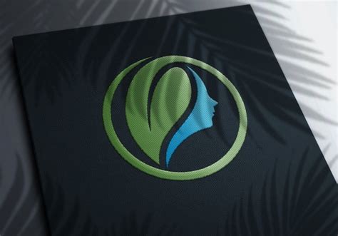 Embroidery logo mockup | Premium PSD File