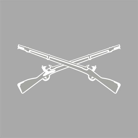 Infantry Logo Crossed Rifles