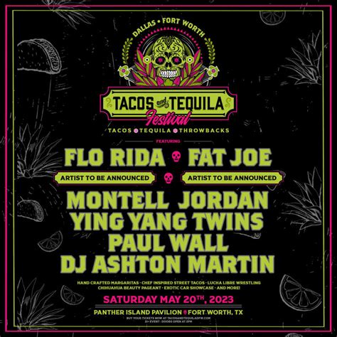 Tacos & Tequila Festival in Fort Worth at Panther Island Pavilion