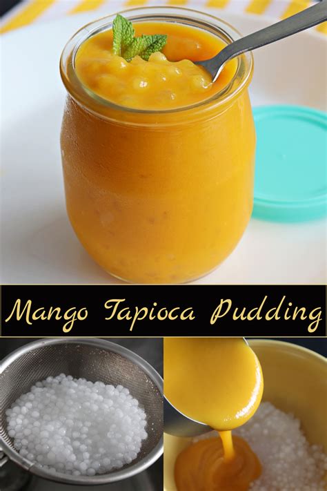 Mango Tapioca Pudding | Sago Pudding | Pudding recipe | Recipe in 2021 ...