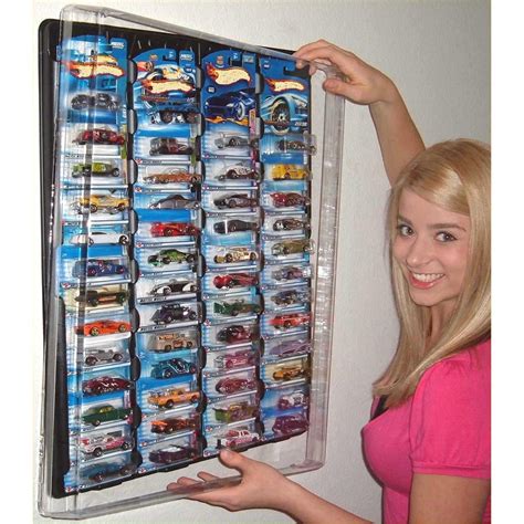 HOT WHEEL DISPLAY CASE FOR PACKAGED CARS BLACK - Walmart.com in 2021 | Hot wheels display case ...