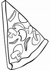Pizza Slice Coloring Page At GetColoringscom  Free Printable sketch template
