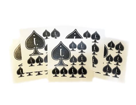 Buy SpadesCastle40pc Temporary Tattoo Jack of Spades and Queen of ...