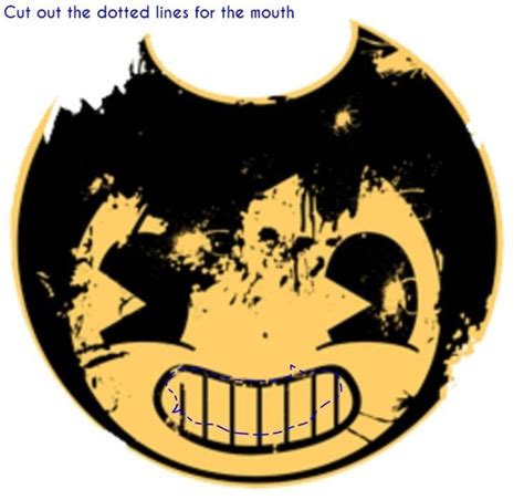 Sammy's mask | Bendy and the ink machine, Mask template, Ink