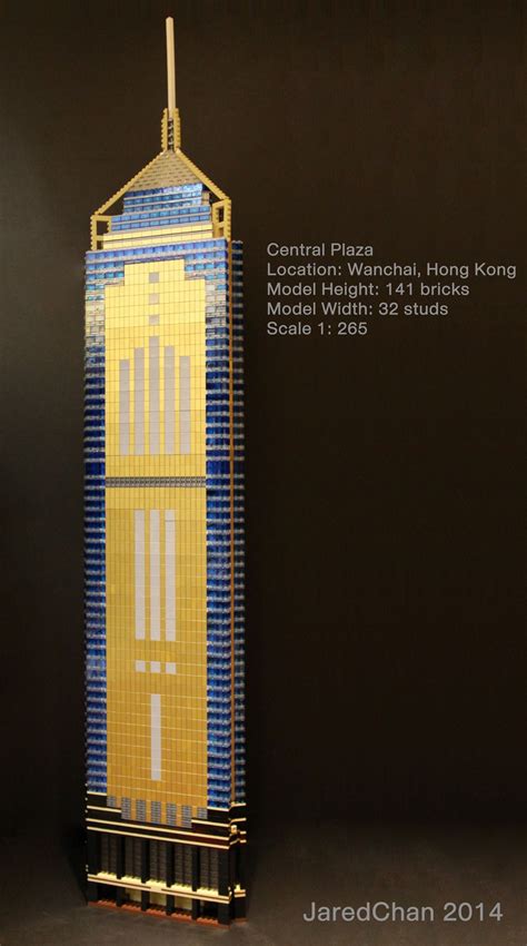 Central Plaza, Hong Kong (1:265) | Lego building, Lego architecture, Building