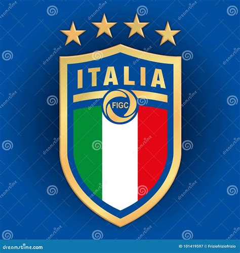 ROME, ITALY, YEAR 2017 - New Logo Italian Football Federation FIGC on ...