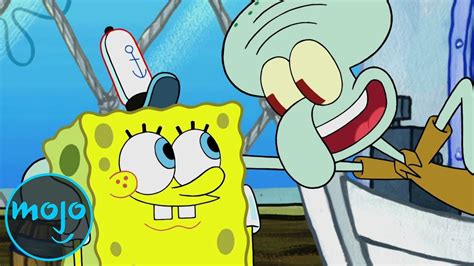 Top 10 Times Squidward Was Actually Nice to SpongeBob - YouTube