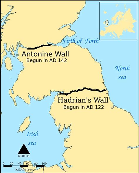 The Antonine Wall and Hadrian's Wall | Hadrians wall, Hadrian’s wall ...