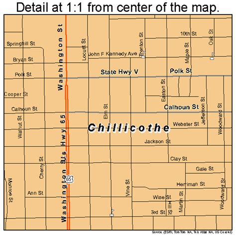 Chillicothe Missouri Street Map 2913690