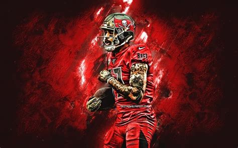 Download wallpapers Mike Evans, Tampa Bay Buccaneers, NFL, american ...