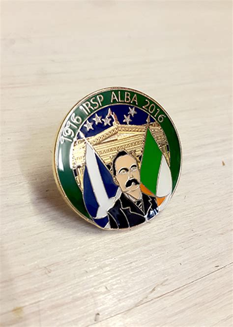 James Connolly Easter Rising Centenary IRSP ALBA Badge - Calton Books ...