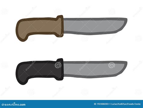 Two knives illustration stock illustration. Illustration of symbol - 192308203