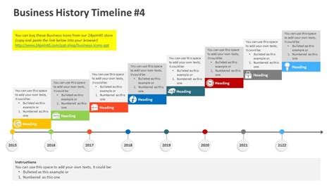 Business History Timeline - PowerPoint Template