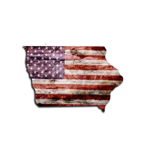 Iowa Distressed Tattered Subdued USA American Flag Vinyl Sticker – ROE ...