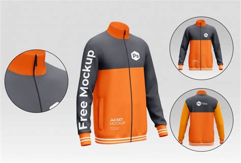 Free Jacket Mockups 3 PSD files - PsFiles